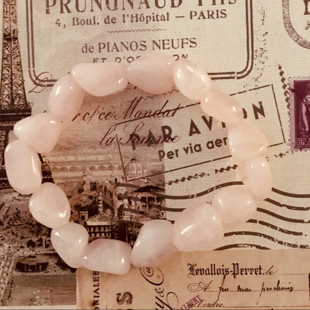 Handmade bracelet pink quartz